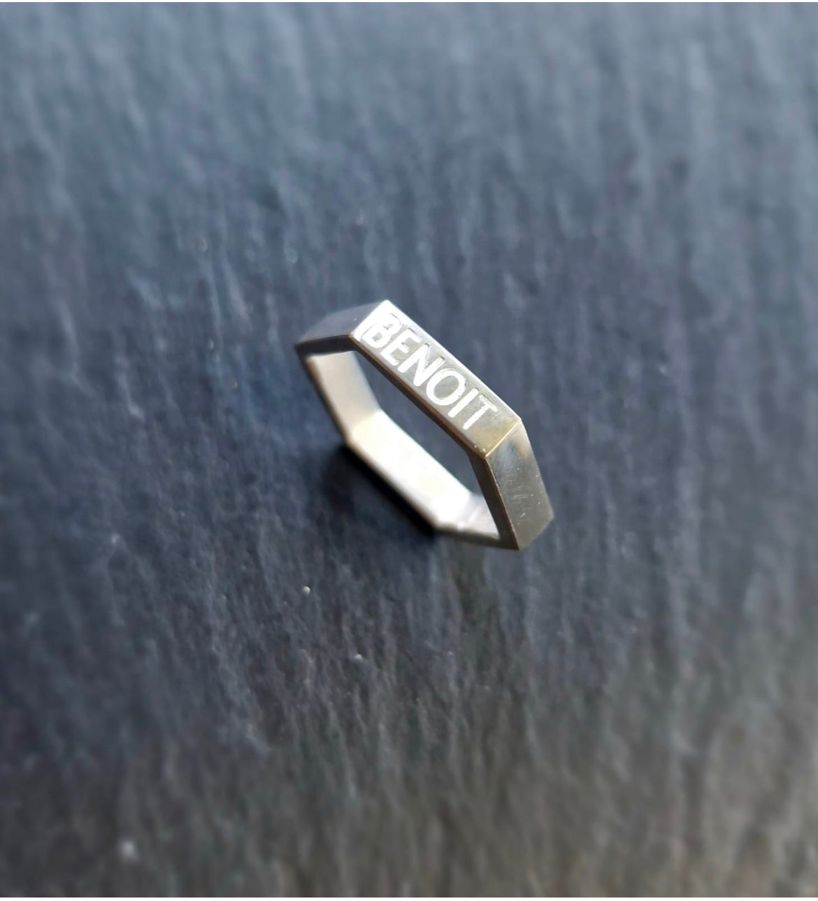 Bague Hexagone