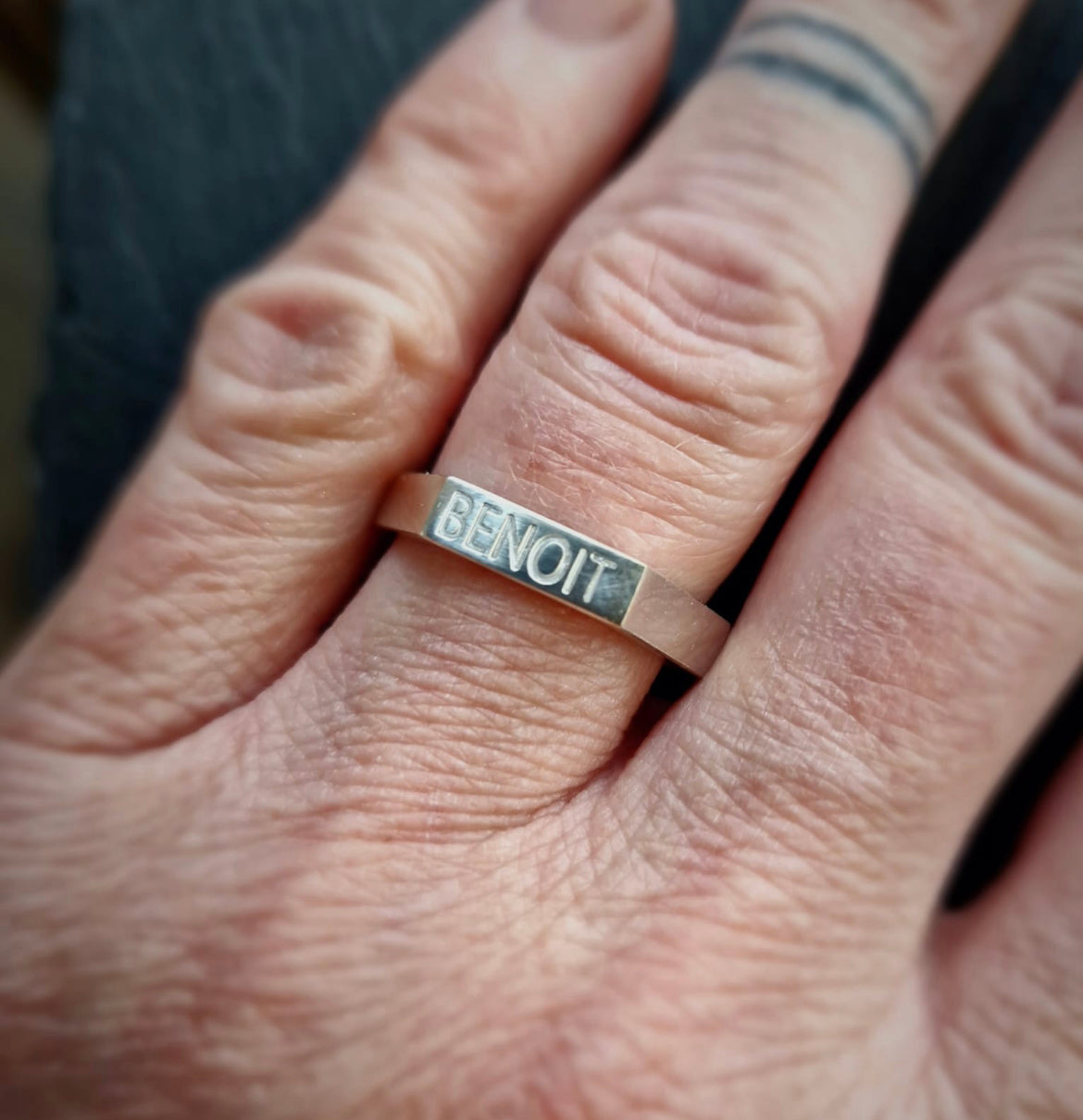 Bague Hexagone