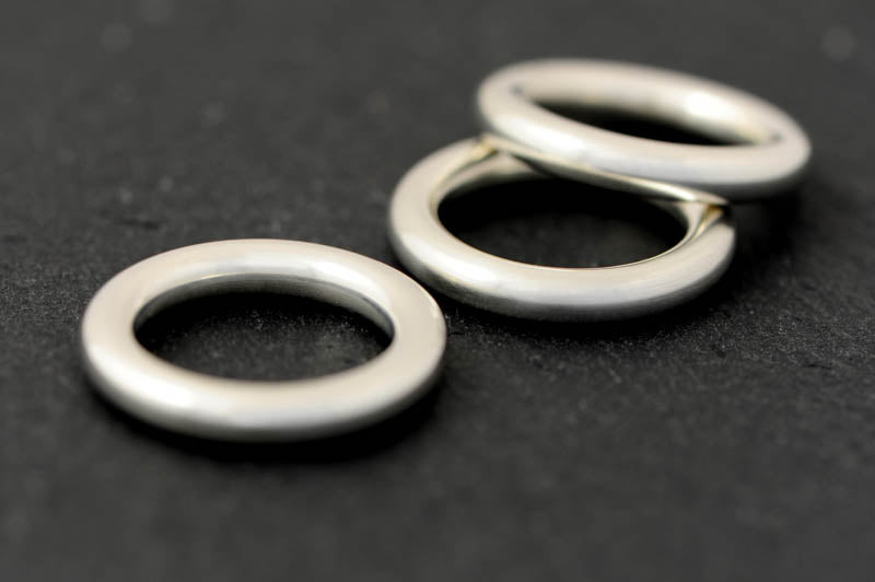 Anneau rond en argent 925