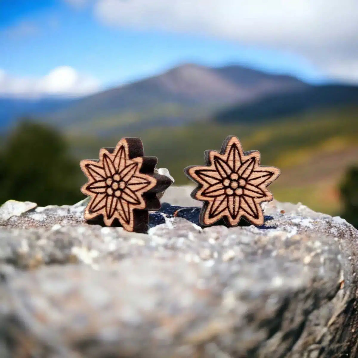 Clous d'oreilles en bois Edel WOOPER