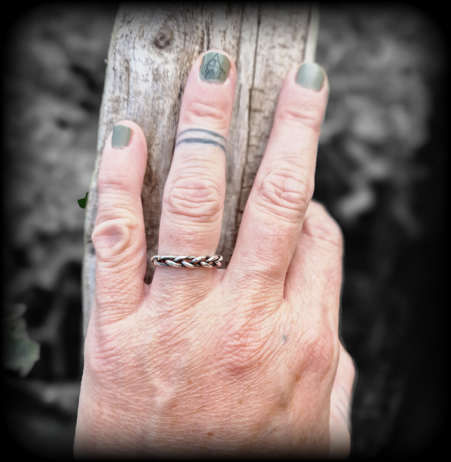 Bague tresse