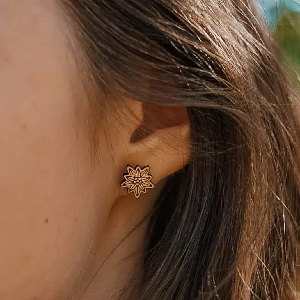 Clous d'oreilles en bois Edel WOOPER
