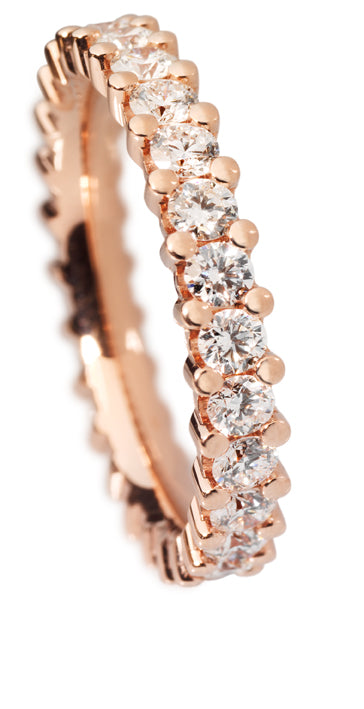 Bague Griffes Or Rose 750