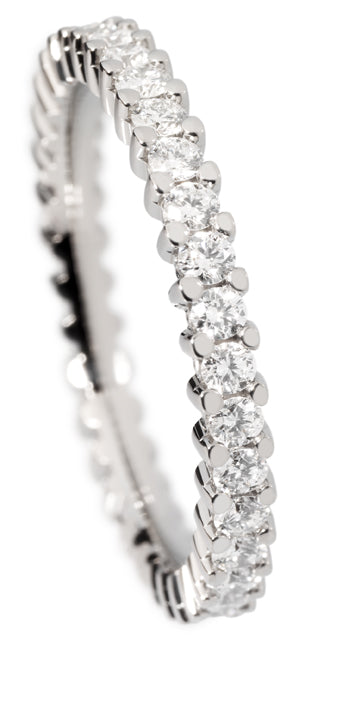 Bague Griffes Or gris 750